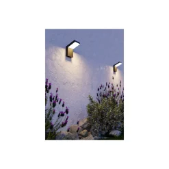 Eglo Vägglampa Grottazzolina Aluminium Svart 10W 1280lm - 830 Varm Vit | IP65