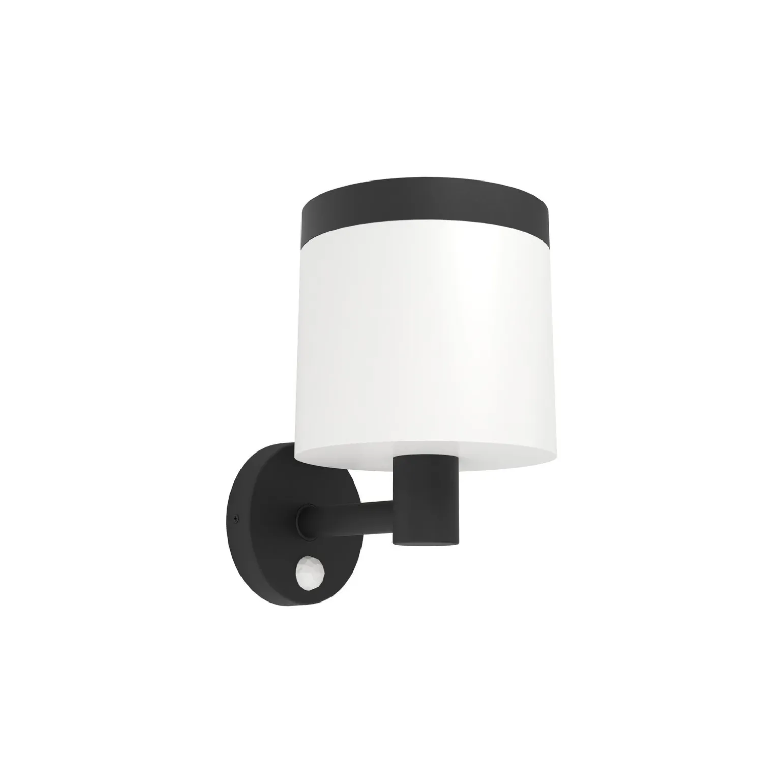 Eglo Vägglampa Pantete Solar Svart 7W 790lm - 830 Varm Vit | IP65 - Rörelsesensor
