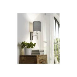 Eglo Vägglampa Pasteri Stål Satin Nickel | IP20 - Passande för 1x E27