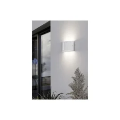 Eglo Vägglampa Poggiarello Vit | IP54 - Passande för 1x E14