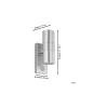 Eglo Vägglampa Riga 5 Rostfritt Stål Up & Down 2W 250lm - 830 Varm Vit | IP44 - Rörelsesensor