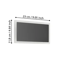 Eglo Vägglampa Talamello 1 Stål Svart 12W 1500lm - 830 Varm Vit