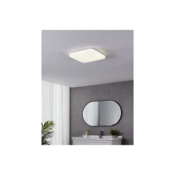 Eglo Vägg och Taklampa Frania-S Stål Vit 14.6W 1600lm - 840 Kallvit | IP44