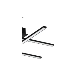 Eglo Vägg och Taklampa Lasana 3 Stål Aluminium Svart 5.3W 700lm - 830 Varm Vit | IP20