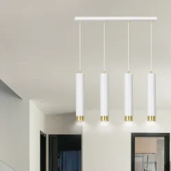 Emibig Pendellampa Kibo Stål Vit | Passande för 4x GU10 - Max 10W