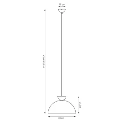 Emibig Pendellampa Lunaro Stål Vit | Passande för 1x GX53 - Max 12W