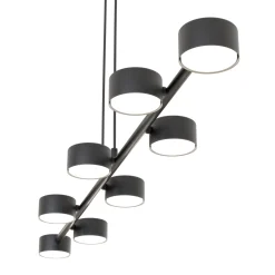 Emibig Pendellampa Megara Stål Svart | Passande för 8x GX53 - Max 12W