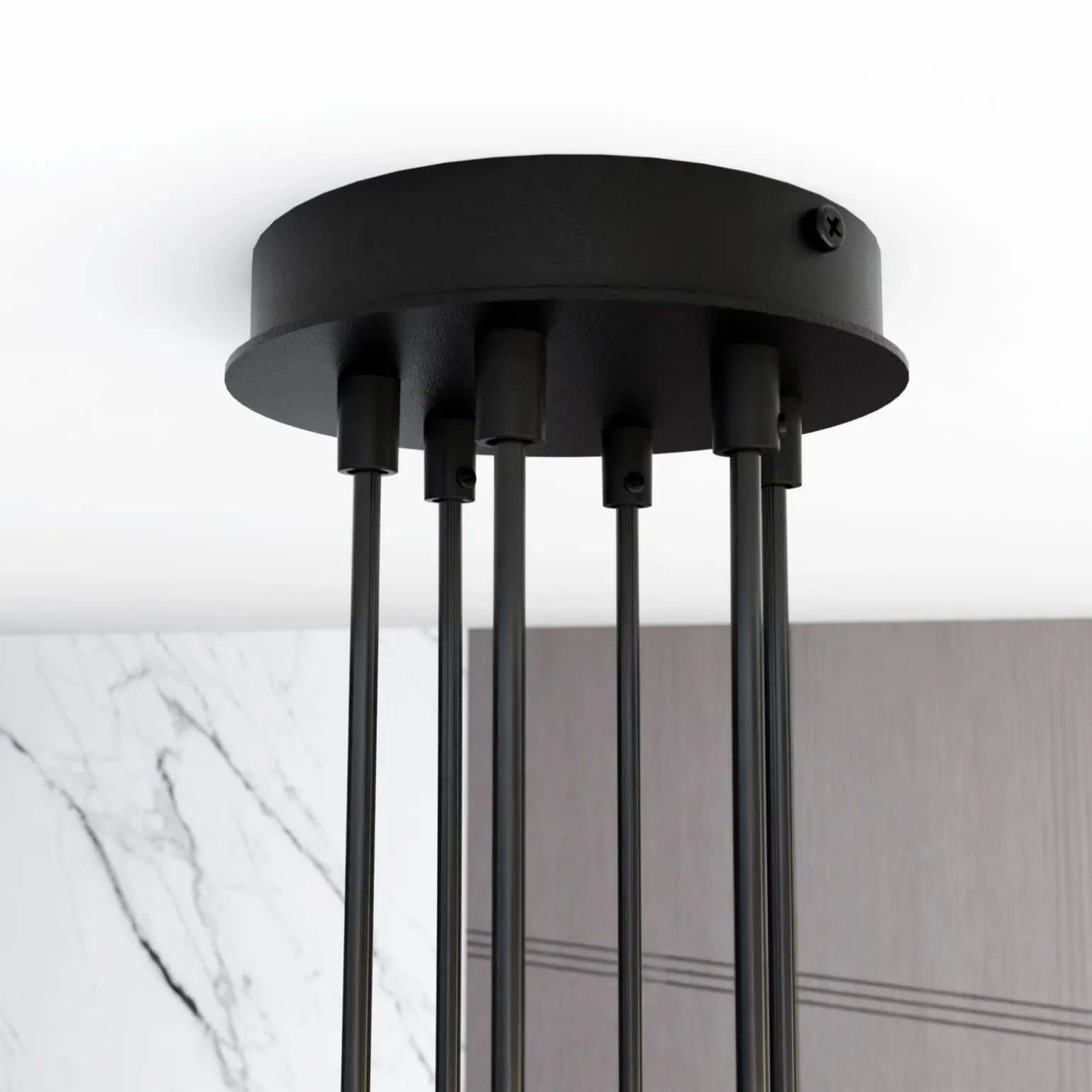 Emibig Pendellampa Modus Stål Svart | Passande för 6x GX53 - Max 12W