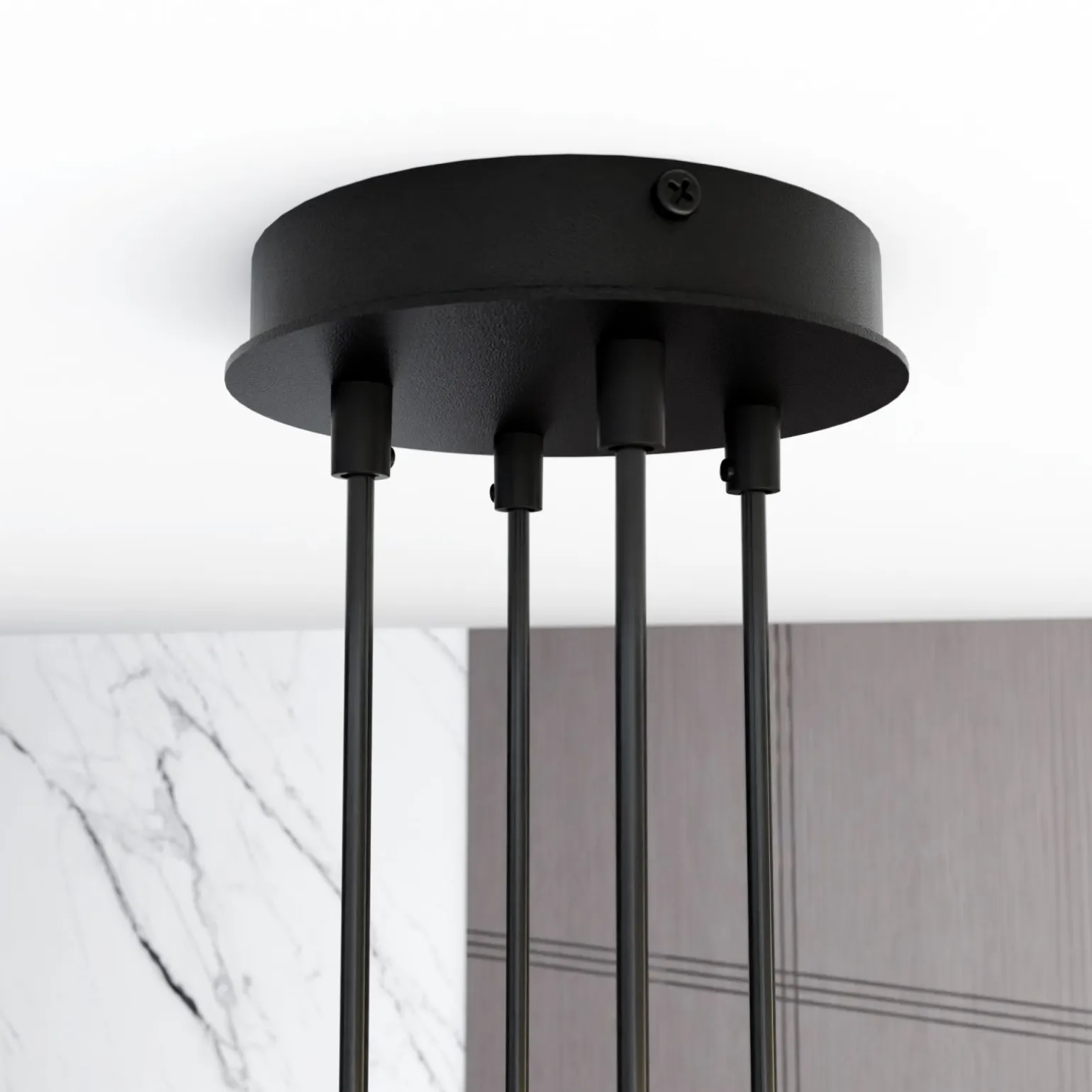Emibig Pendellampa Modus Stål Svart | Passande för 4x GX53 - Max 12W