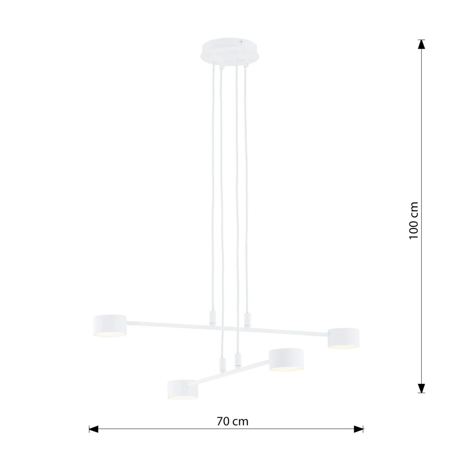 Emibig Pendellampa Modus Stål Vit | Passande för 5x GX53 - Max 12W