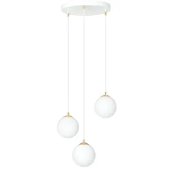 Emibig Pendellampa Royal Stål Vit | Passande för 3x E14 - Max 10W