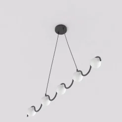 Emibig Pendellampa Sinus Stål Svart | Passande för 5x G9 - Max 8W