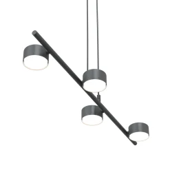 Emibig Pendellampa Sora Stål Svart | Passande för 4x GX53 - Max 12W