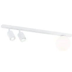 Emibig Taklampa Baster Stål Vit | Passande för 2x GU10 - Max 8W, 1x E14 - Max 10W