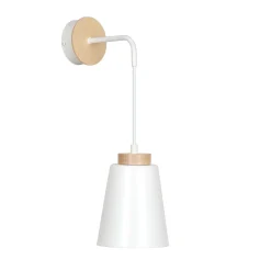 Emibig Vägglampa Bolero Stål Vit | Passande för 1x E27 - Max 15W