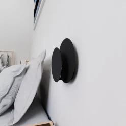 Emibig Vägglampa Cirkel Stål Svart | Passande för 1x G9 - Max 8W