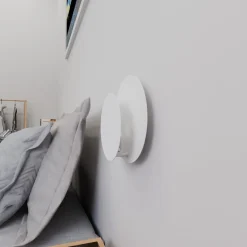 Emibig Vägglampa Cirkel Stål Vit | Passande för 1x G9 - Max 8W
