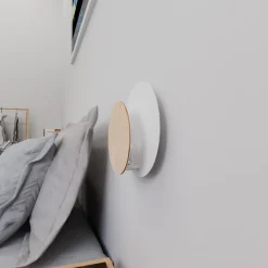 Emibig Vägglampa Cirkel Stål Vit | Passande för 1x G9 - Max 8W