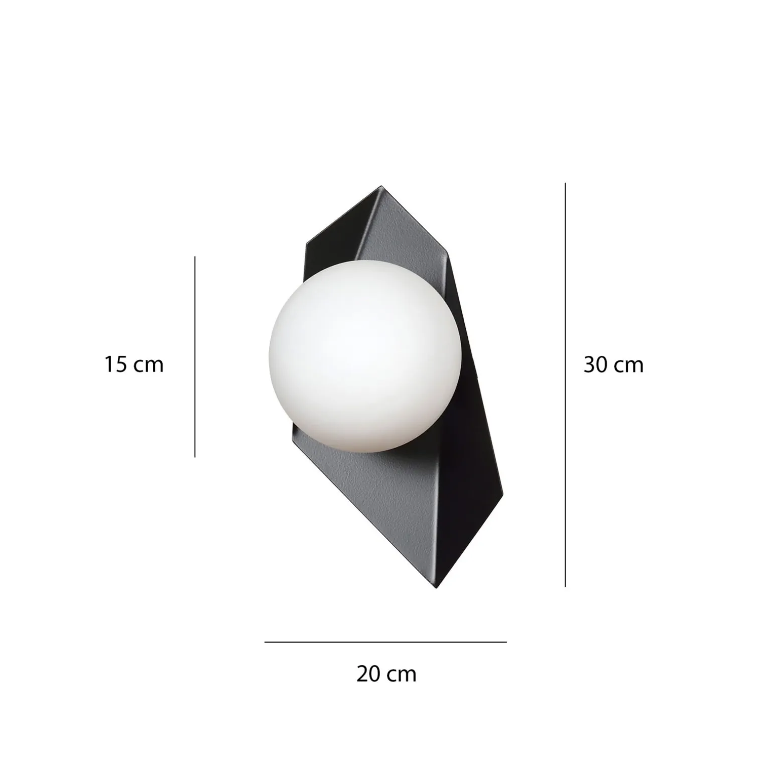 Emibig Vägglampa Drifton Stål Svart | Passande för 1x E14 - Max 10W