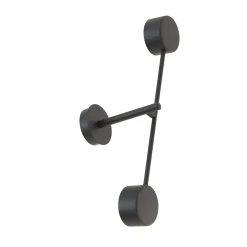 Emibig Vägglampa Natsu Stål Svart | Passande för 2x GX53 - Max 12W