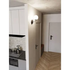Emibig Vägglampa Pregos Stål Svart | Passande för 1x E14 - Max 10W