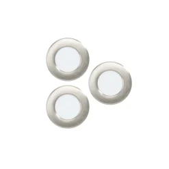 Flerpack 3x Eglo Infälld Spot Fueva 6 Plast Satin Nickel 11.1W 1350lm - 827-840-865 CCT