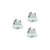 Flerpack 3x Eglo LED Spot Saliceto-Z Aluminium Vit 4.7W 440lm - 827-865 Justerbar Vit + RGB | 88mm - Utskärning 68mm - IP20 - Zigbee Dimbar
