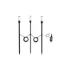 Flerpack 3x Eglo Spik Ljus Zancaro Aluminium Svart 1W 130lm - 830 Varm Vit | IP44
