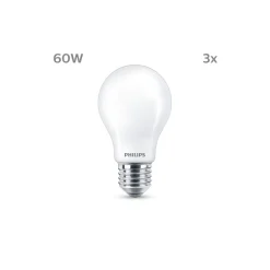 Flerpack 3x Philips Lampa LED E27 Spot Matt 7W 806lm - 827 Extra Varm Vit