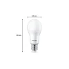 Flerpack 2x Philips Lampa LED E27 Päron Matt 13W 1521lm - 827 Extra Varm Vit