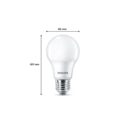Flerpack 2x Philips Lampa LED E27 Päron Matt 5W 470lm - 827 Extra Varm Vit