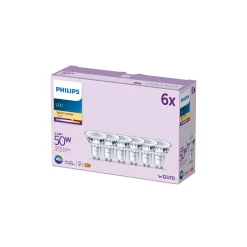 Flerpack 6x Philips LED Spot GU10 PAR16 5W 355lm 36D - 827 Extra Varm Vit