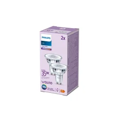 Flerpack 2x Philips LED Spot GU10 PAR16 4W 275lm 36D - 840 Kallvit