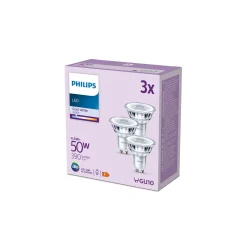 Flerpack 3x Philips LED Spot GU10 PAR16 5W 390lm 36D - 840 Kallvit