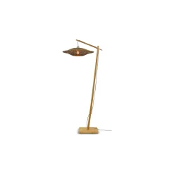 Good&Mojo Golvlampa Bali Bambu Svart | Passande för 1x E27