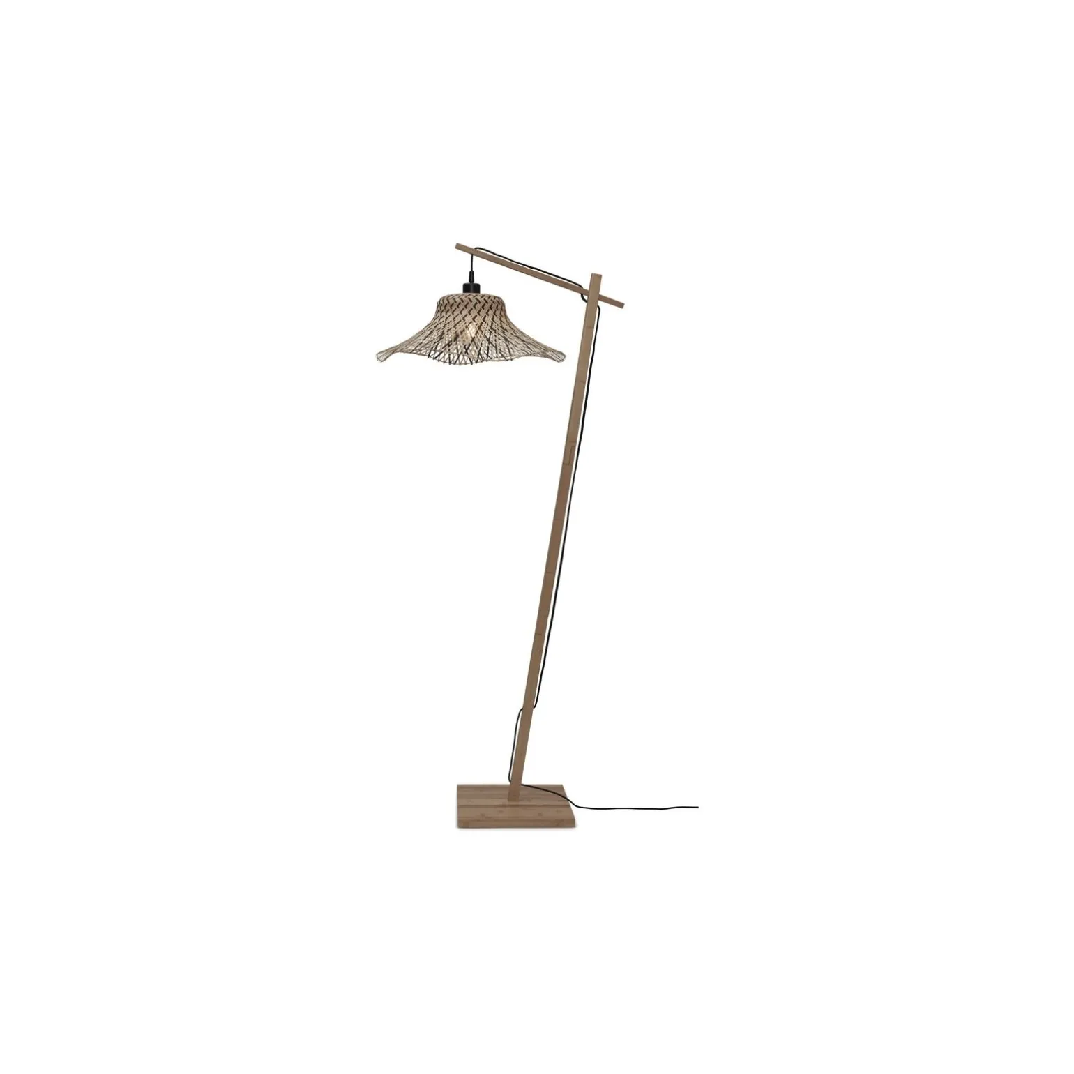 Good&Mojo Golvlampa Ibiza Bambu Brun | Passande för 1x E27