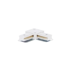 Komplett set 1-Fas Rail L 2 x 2 Meter Vit | incl. 8x Spot + GU10 2700K 3W Dimbar + Ändkåpa, Strömkontakt och L -Anslutningsstycke