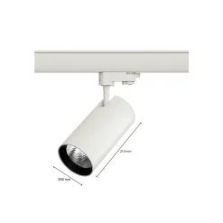 LED Spårbelysning ELARA PC Vit 30W 2500lm 40D - 830 Varm Vit