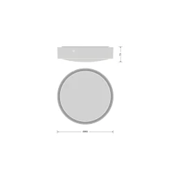 Ledvance Bulkhead Runda Nöd UV-Resistant Vit 12W 1230lm - 840 Kallvit | IP65