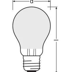 Ledvance Classic LED E27 Päron Filament Matt 4W 470lm - 827 Extra Varm Vit | Ersättare 40W