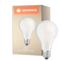 Ledvance Classic LED E27 Päron Filament Matt 24W 3452lm - 827 Extra Varm Vit | Ersättare 200W