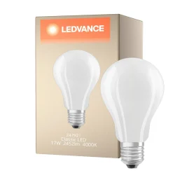 Ledvance Classic LED E27 Päron Filament Matt 17W 2452lm - 840 Kallvit | Ersättare 150W