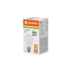 Ledvance Classic LED E27 Päron Matt 5.9W 806lm - 827 Extra Varm Vit | Ersättare 60W