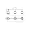 Ledvance Decor Spot Hornet Tak Spot Svart 3x2.8W - 827 Extra Varm Vit | Inkl. 3x E14