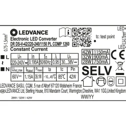 Ledvance Dr Ds-V-42/220-240/1150 Pl Comp