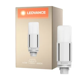 Ledvance DULUX-D LED 9.5W - 840 Kallvit | 2-Stift - Ersättare 26W