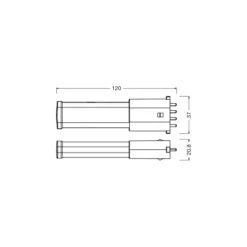Ledvance Dulux-S/E LED Mains Value 3.5W 360lm - 830 Varm Vit | Ersättare 7W