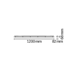 Ledvance LED Allmänbruksarmatur Vattentät Fukttät 18W 2400lm - 840 Kallvit | 120cm
