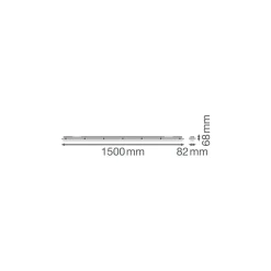 Ledvance LED Allmänbruksarmatur Vattentät Damp Proof Gen 2 81W 11000lm - 865 Dagsljus | 150cm - 3 Timmar Nödbelysning - Ersättare 2x58W