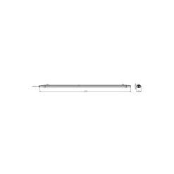 Ledvance LED Allmänbruksarmatur Vattentät Fukttät Eco Slim 36W 4320lm - 840 Kallvit | 120cm